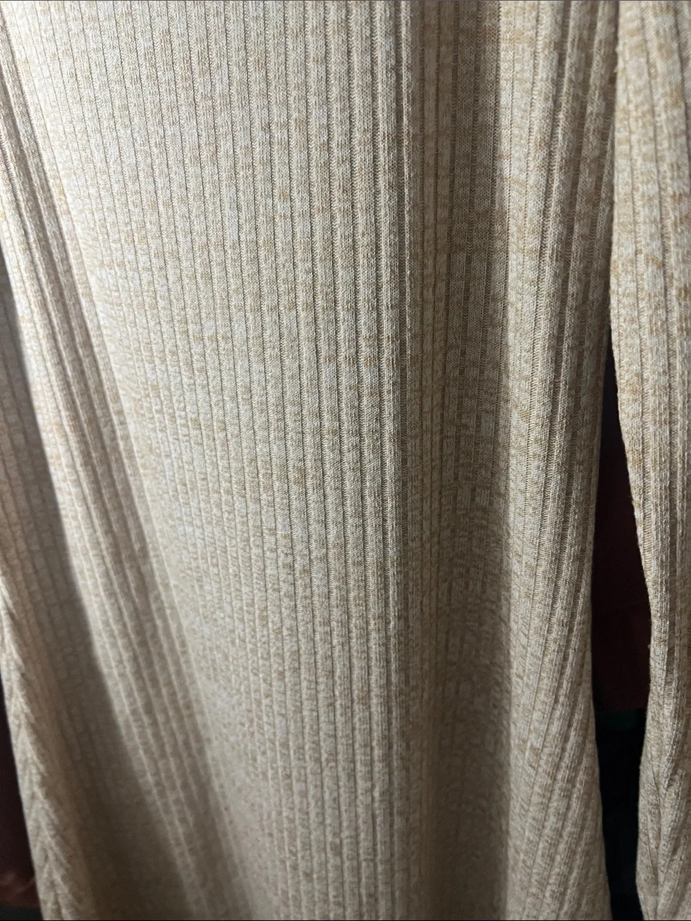 Old Navy Beige Ribbed Scoop Neck Tank